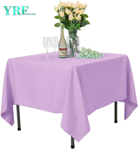 Vierkant tafelkleed Pure lavendel 54x54 inch puur 100% polyester kreukvrij voor feestjes