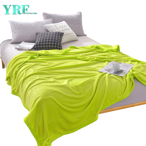 Duurzame nertsdeken 100% polyester effen kleur Comfortabel voor eenpersoonsbed