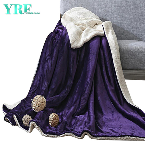 Polyester deken omkeerbaar Ultra pluizig warm violet voor Queen Size