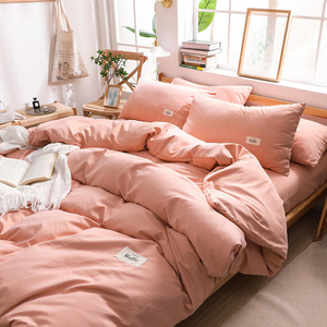 Simple Style Student Dorm Pink bijpassende katoenen lakens
